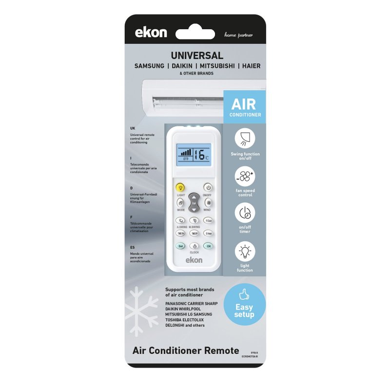 Ekon ECREMOTEAIR Telecomando universale per condizionatori d'aria
