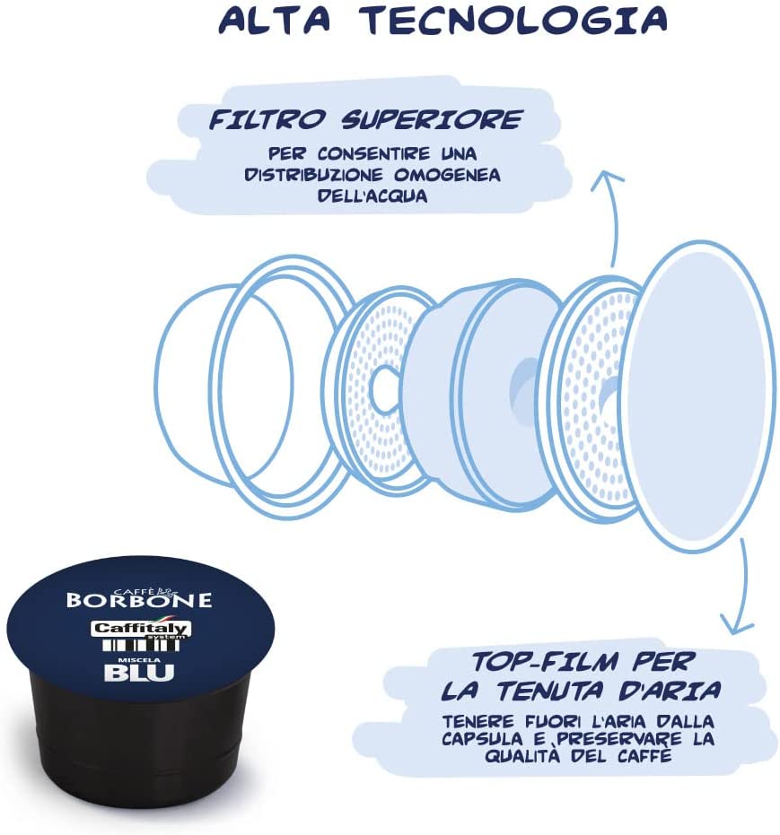 Caffè Borbone Capsule Compatibili Caffitaly Miscela Blu 48pz