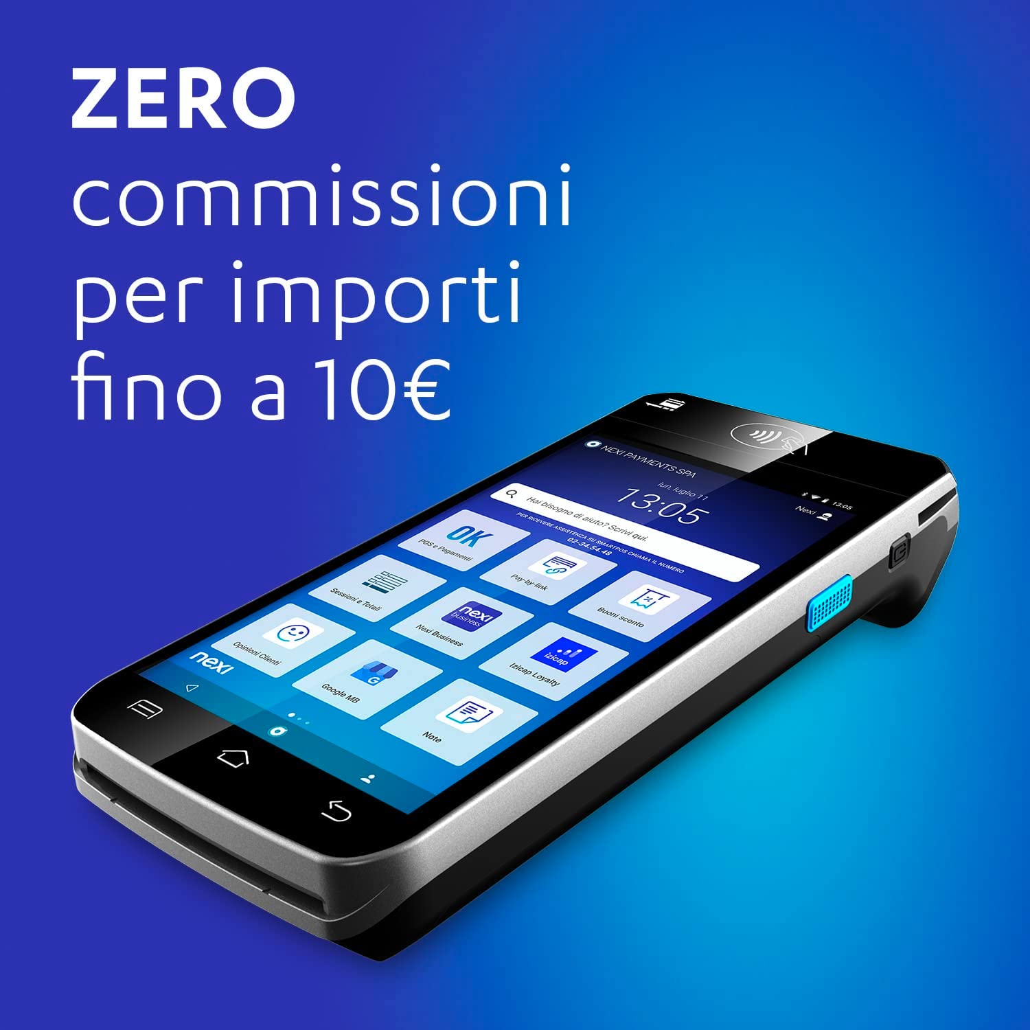 Nexi SMARTPOSMINI Lettore Di Carte Pos Bt Contactless Wifi/4g N700