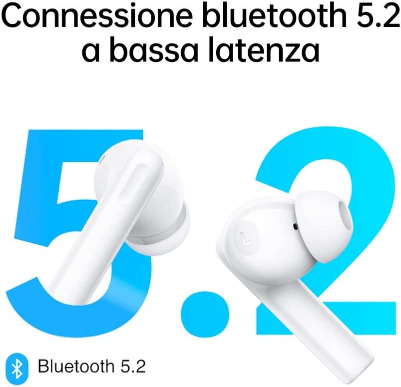 Oppo ENCOBUDS2WHITE Auricolare Bt Tws C/cust.ricarica Moonlight White