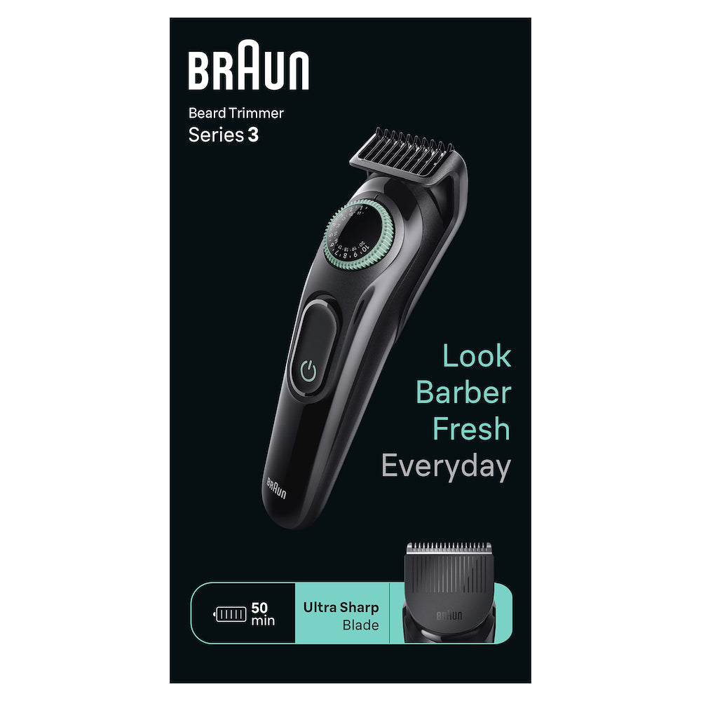 Braun BT3411 Reg.barba Ric. 39lungh. +lametta+access. Nero