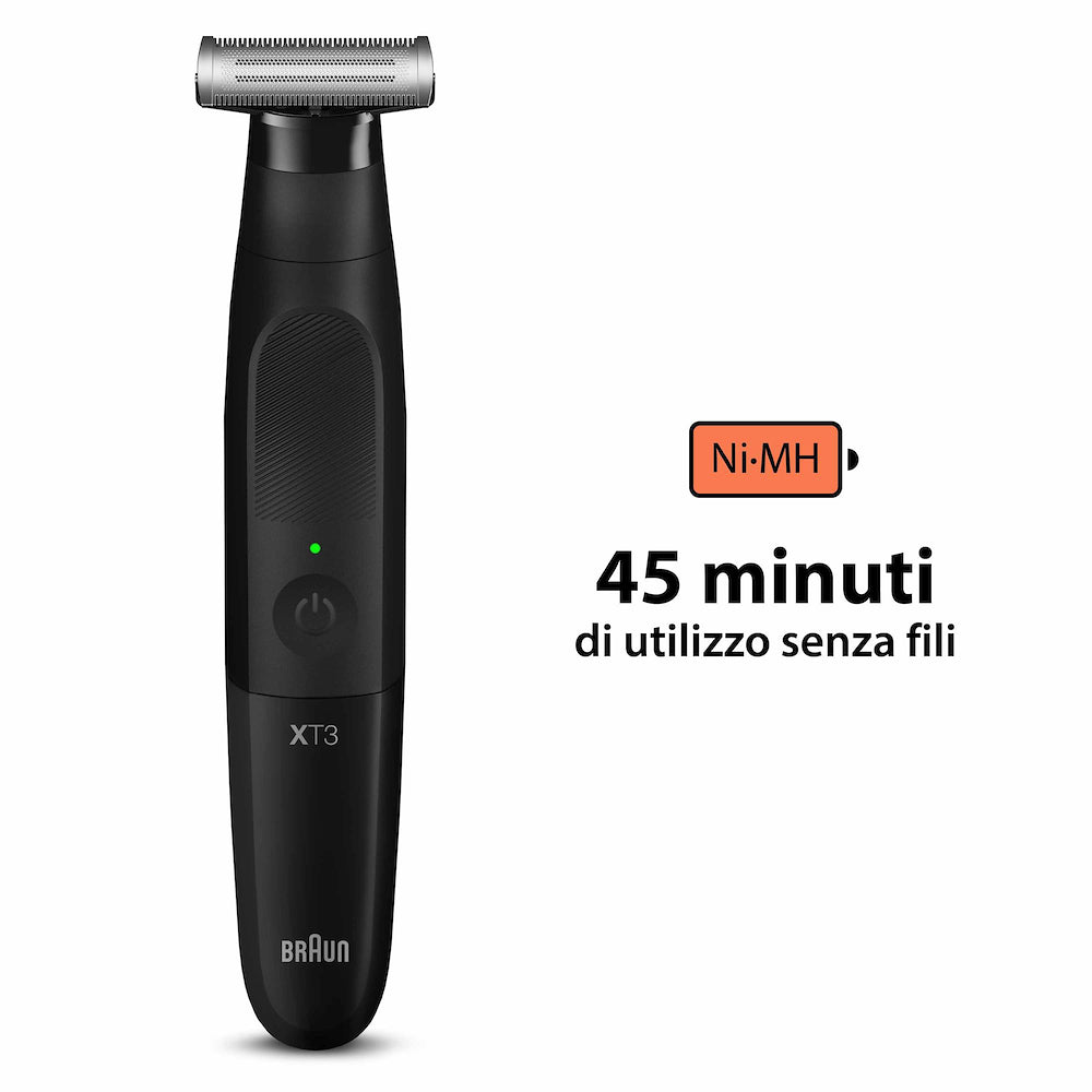 Braun XT3100FACE Reg.barba Ric. W&d 3pettini Nero